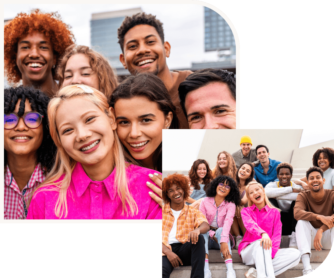 A group of people that are smiling for the camera.